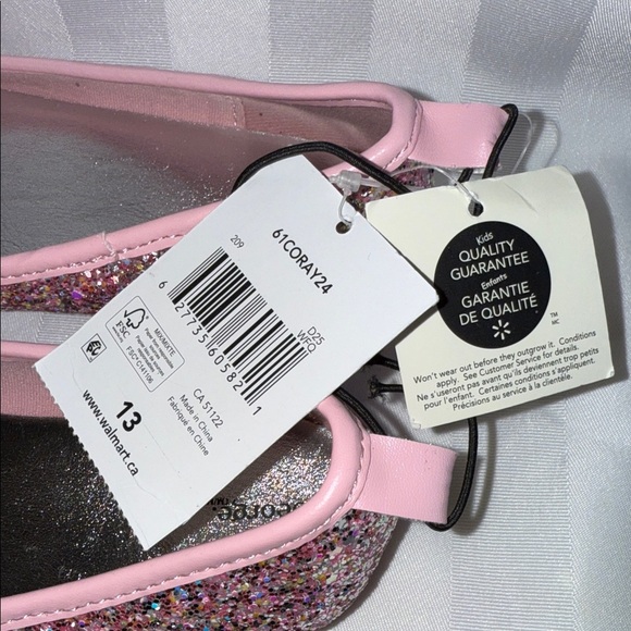 George Sparkling Pink Ballet Flats Kids Girls Size 13 - Picture 9 of 9